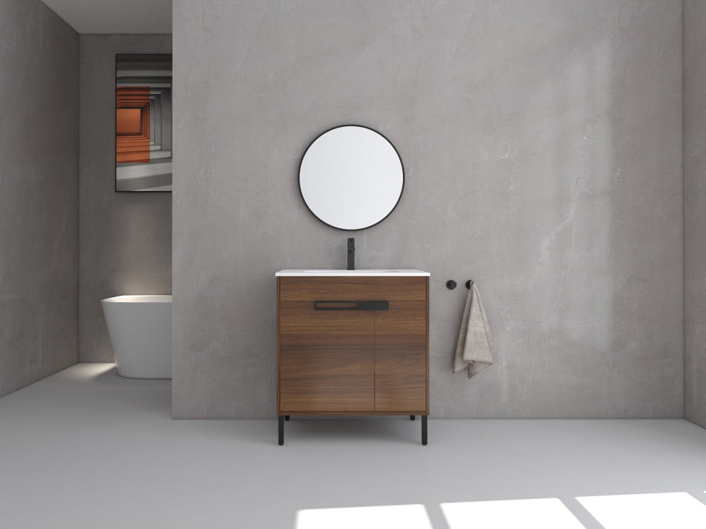 30" Sink Vanity With KD Package, Plywood, Smc Top, No Faucet