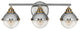 Fletcher 3-Light Bath Vanity in Polished Nickel