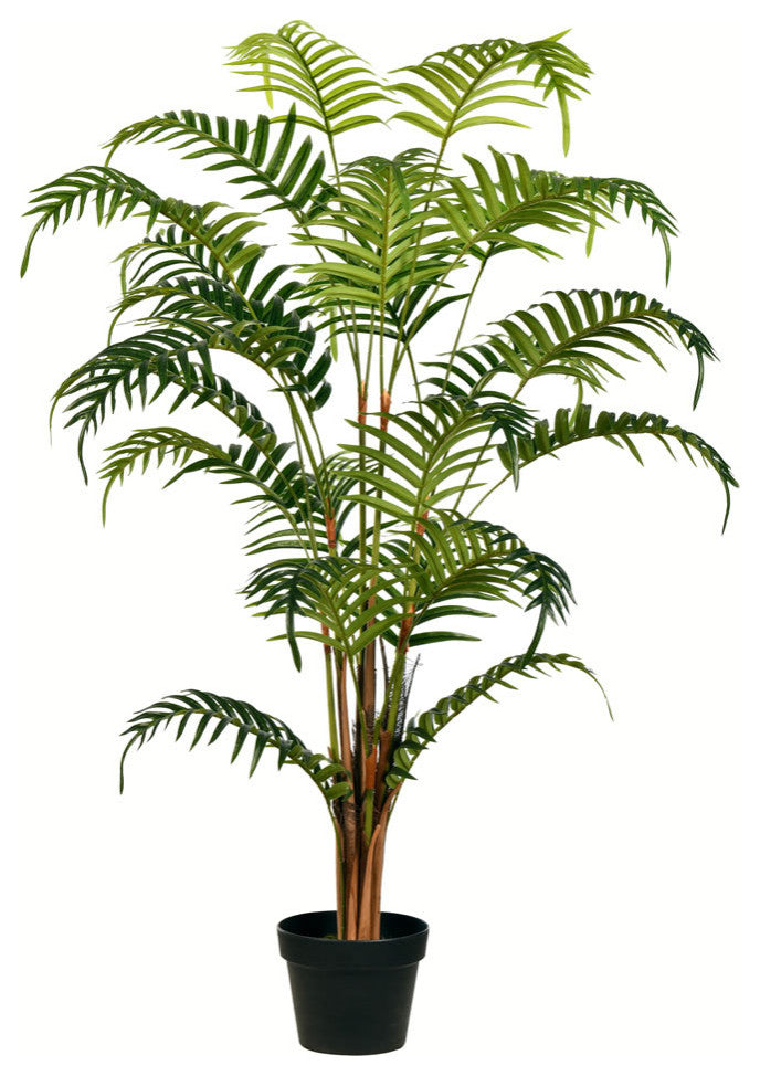 Vickerman 47" Artificial Potted Fern Palm Real Touch Leaves