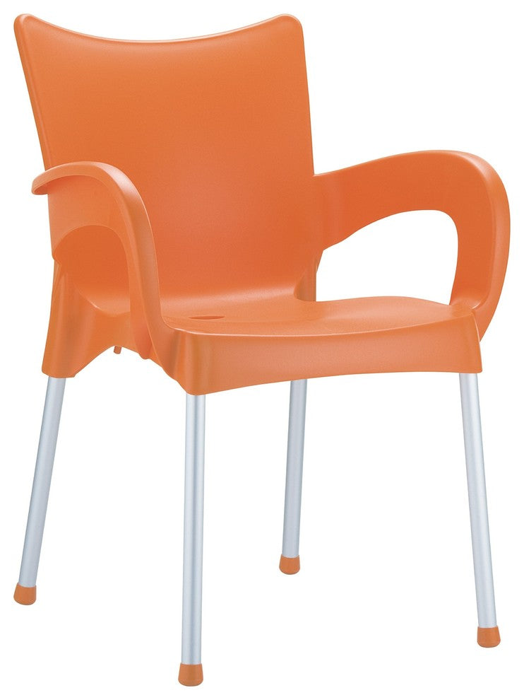 Compamia Romeo Outdoor Dining Armchairs, Set of 2, Orange