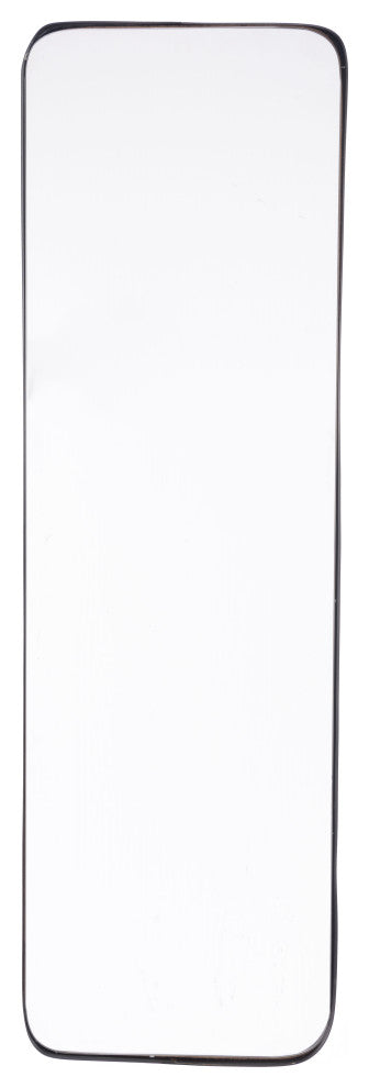 Rectangular Metal Back Mirror Black