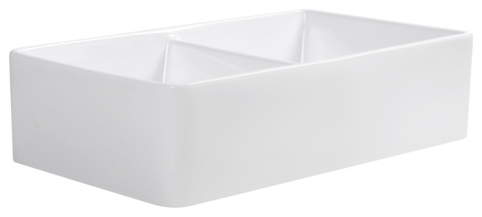 Trieste 32" Double Basin Farmhouse Apron Kitchen Sink