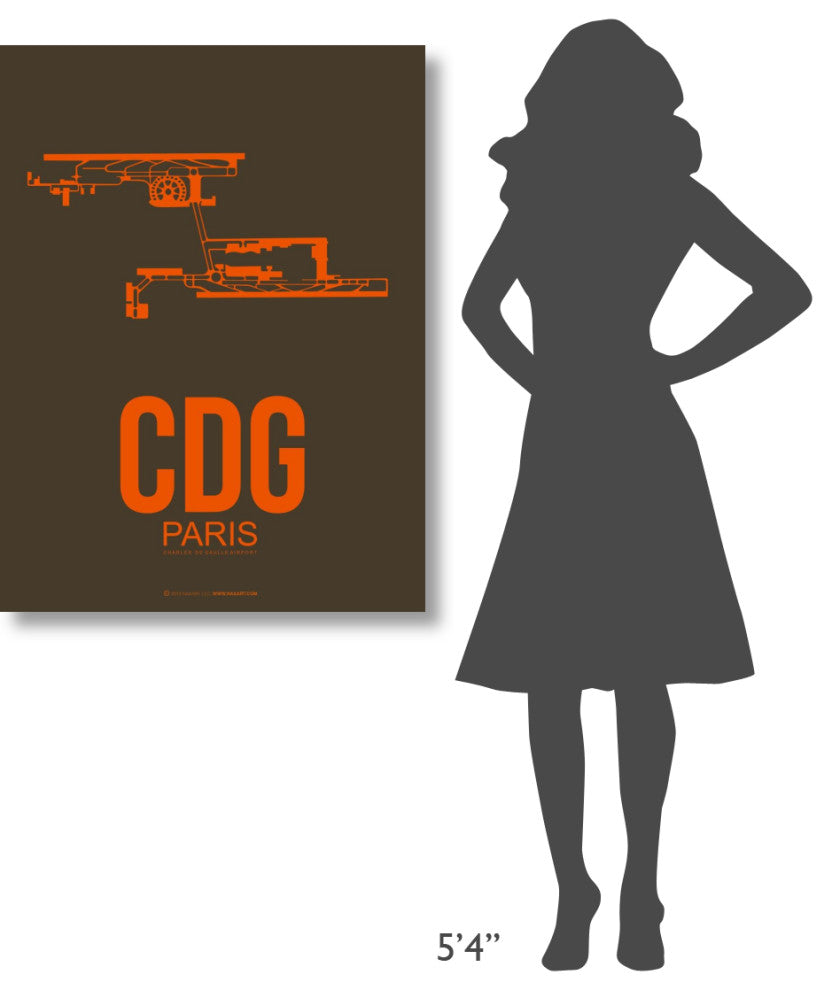 "CDG Paris Poster 3" Fine Art Print