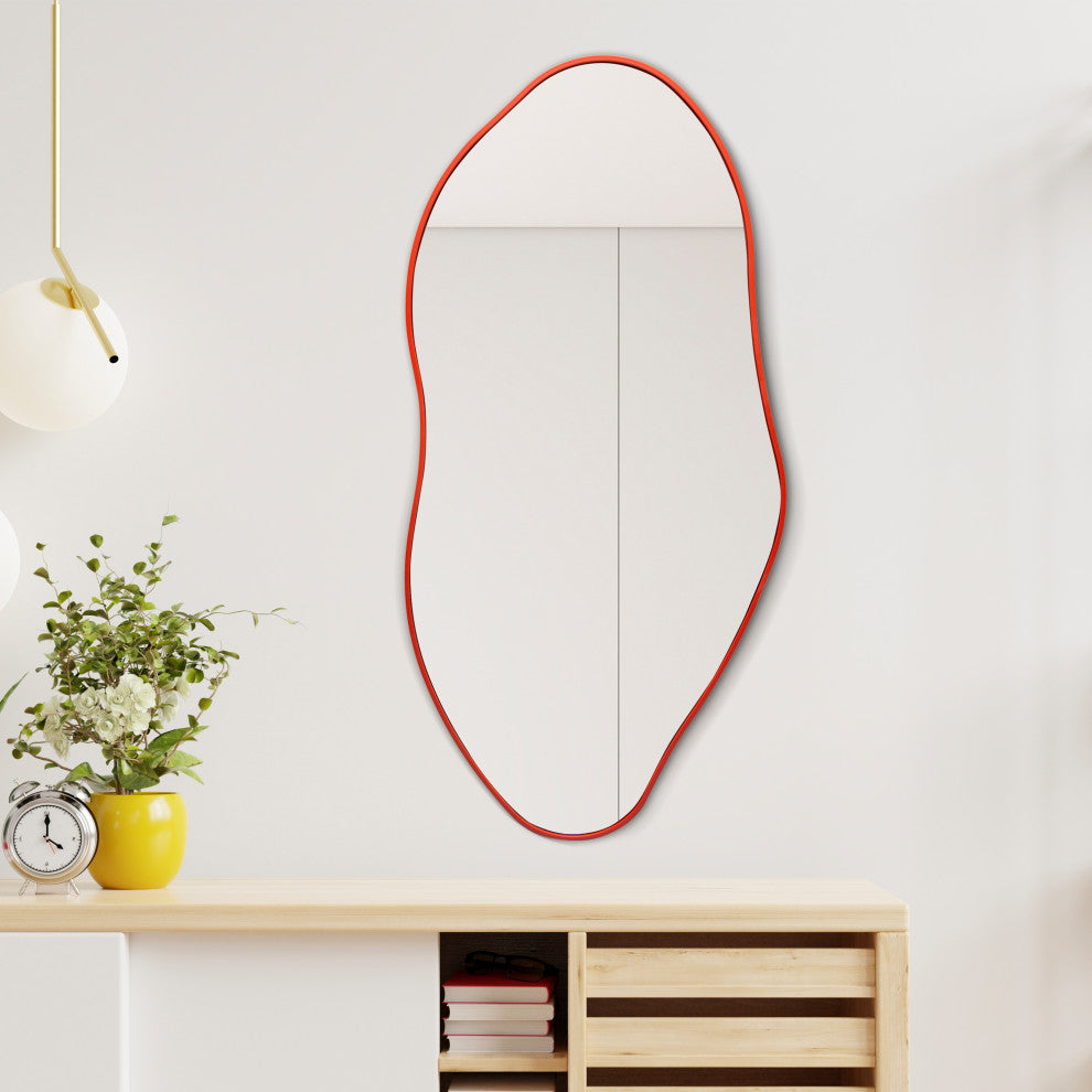 Everly Irregular Framed Decorative Wall Mirror