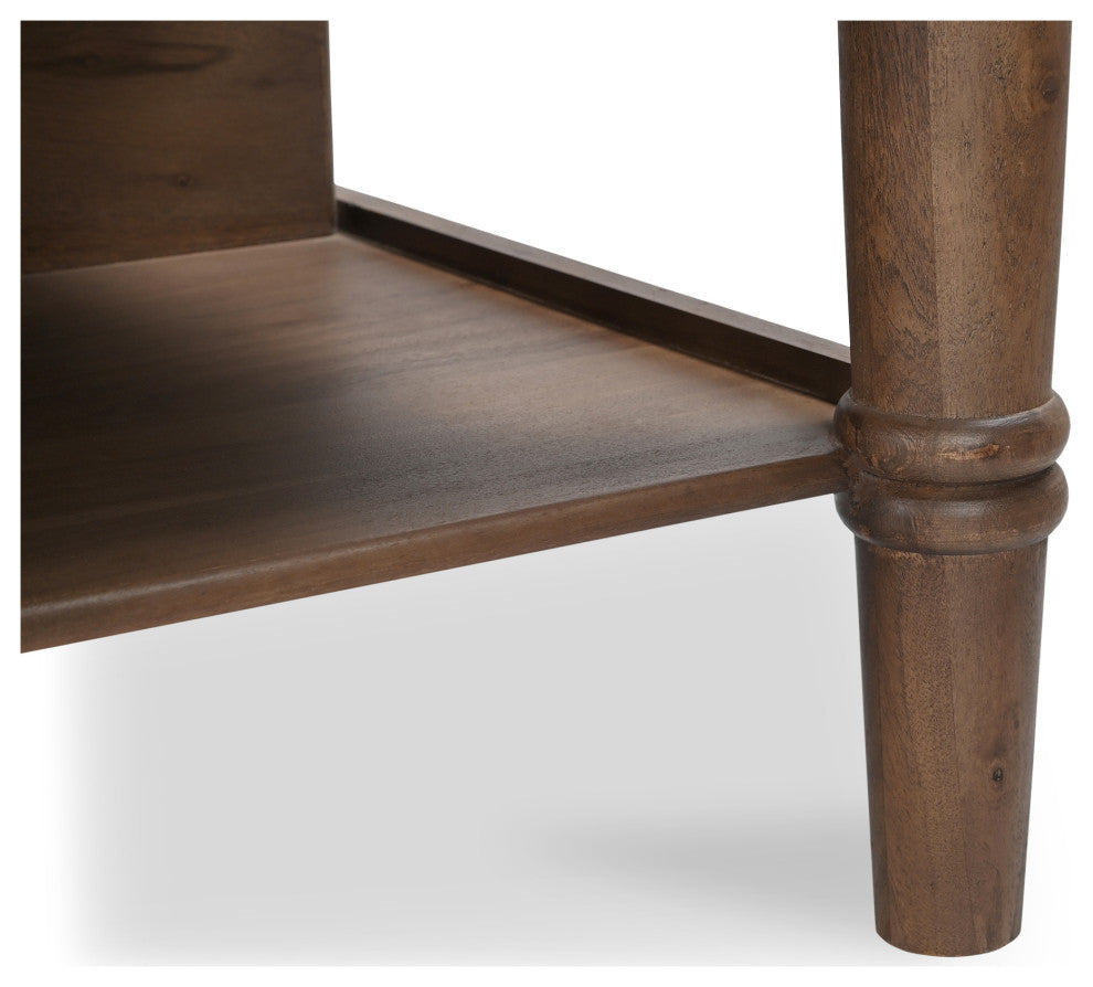 Russet Kitchen Island Brown