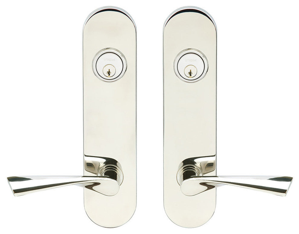 Breeze Lever, Tubular Entry, Double Cylinder, Polished Stainless Steel