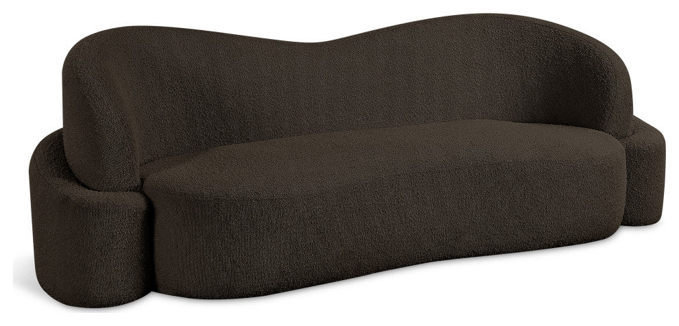 Principessa Boucle Fabric Chair, Brown, Sofa