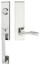 Brussels Lever, Tubular Dummy Handleset, Left Hand, Polished Stainless Steel