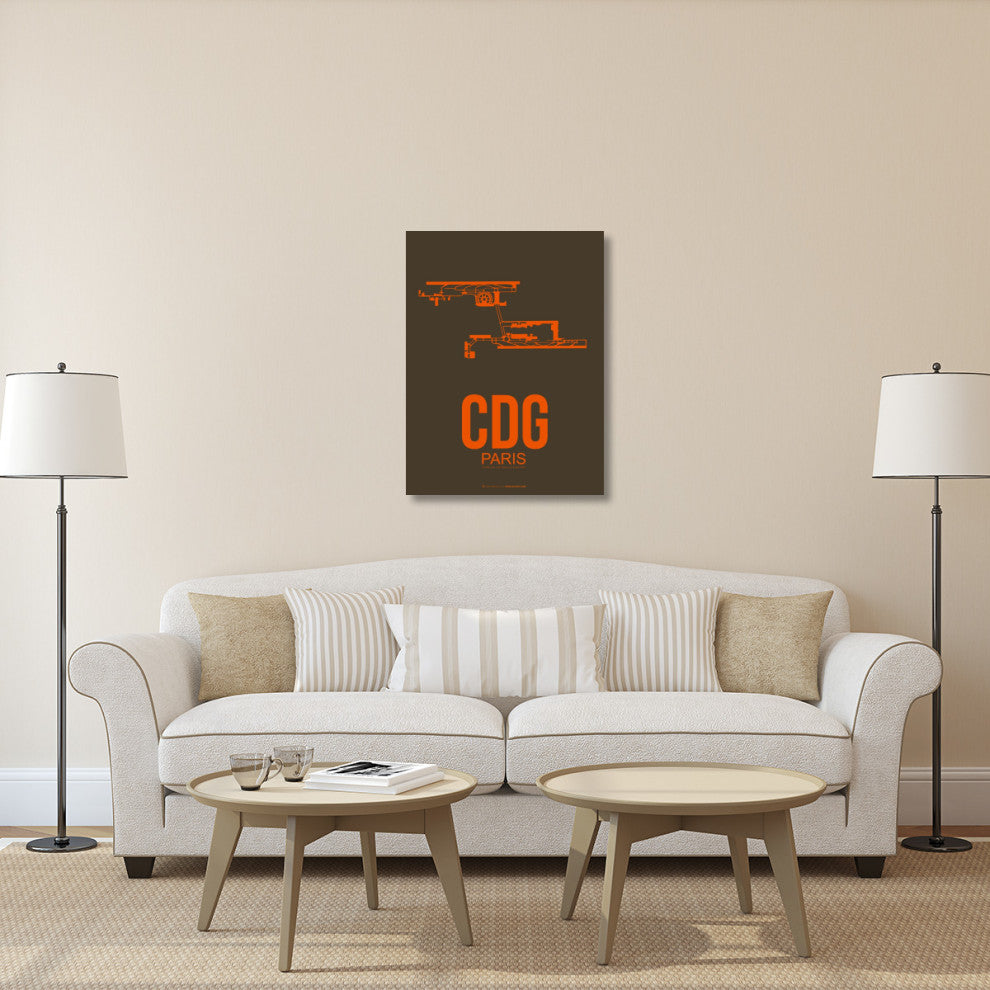 "CDG Paris Poster 3" Fine Art Print