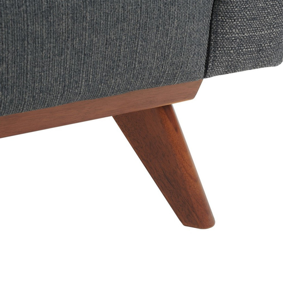 Safavieh Couture Gneiss Modern Linen Arm Chair Slate Grey
