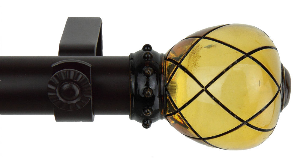 Supreme Curtain Rod, Clear Champagne, 28-48"