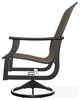 St. Catherine Sling Outdoor Swivel Rocker, Kora/Black