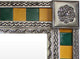 Green/Yellow Tile Talavera Tin Mirror