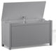 Kids Wooden Toy Box Storage with Safety Hinged Lid, Gray