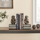 Danya B. Monkeys on Books Polyresin Antique Patina Finish Bookend Set of 2