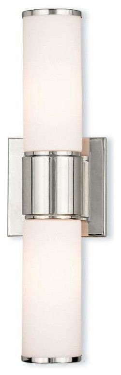 Weston 2-Light ADA Wall Sconce/ Bath Vanity, Polished Nickel