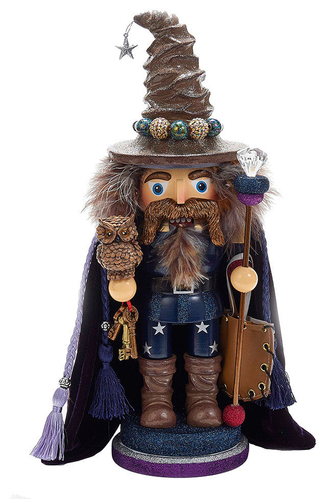 15" Hollywood Wizard Nutcracker With Owl