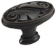 Cosmas 4297AS Floral Cabinet Oval Oblong Knob, Set of 5, Oil Rubbed Bronze