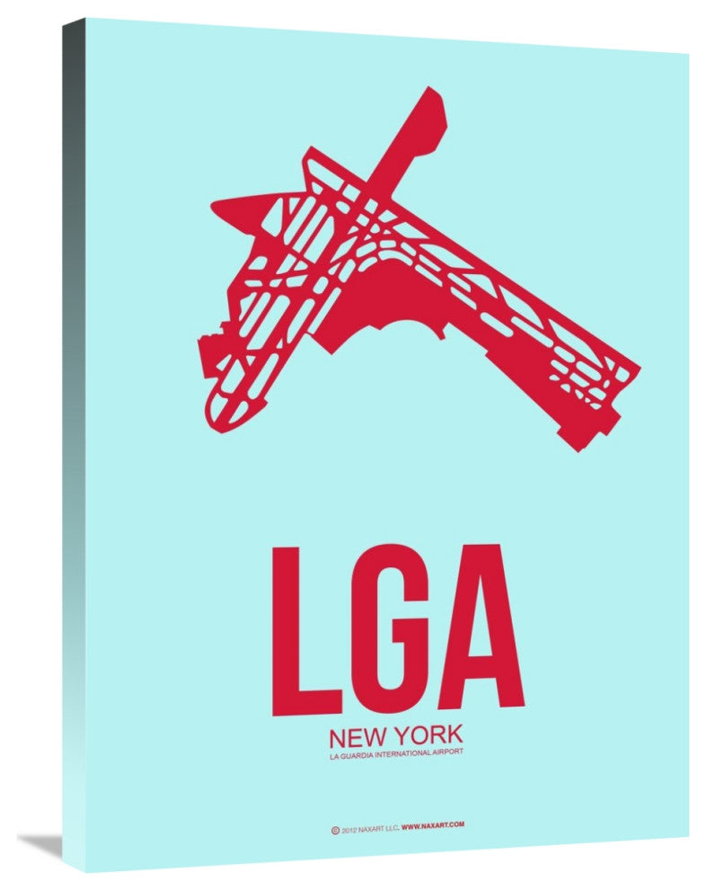 "LGA New York Poster 2" Fine Art Print