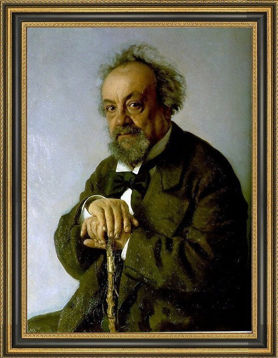 Ilia Efimovich Repin Portrait of the Author Alexey PisemskyCanvas Print, 18"x24"