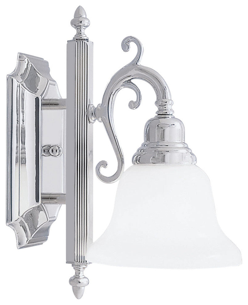 French Regency Bath Light, Chrome