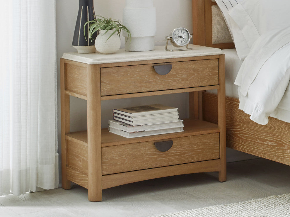 Parker House Escape Bedroom Queen 5/0 Poster Bed and Nightstand