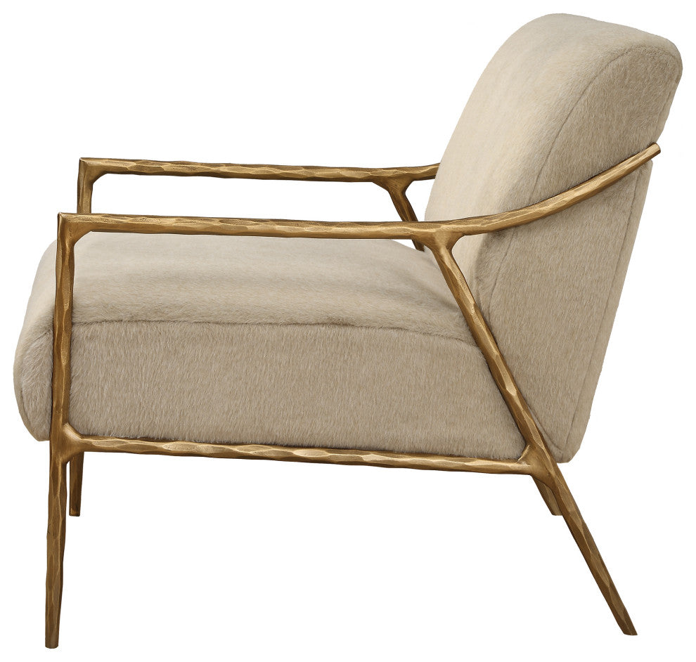 Uttermost - 23847 - Accent Chair - Kashmir - Aged Gold