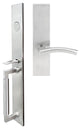 Brussels Lever, Mortise Dummy Handleset, Right Hand, Satin Stainless Steel