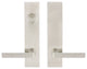 Tokyo Lever, Tubular Dummy Entry With Dummy Cylinder, RH, Satin Stainless Steel