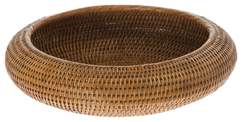 La Jolla Rattan Fruit Bowl, Honey-Brown