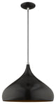 Livex Lighting Shiny Black 1-Light Mini Pendant