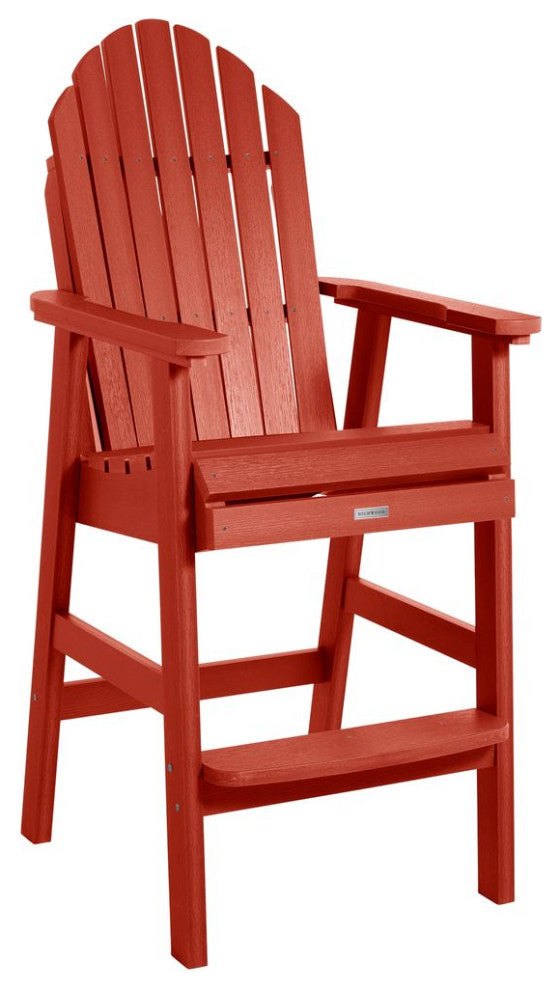 Hamilton Deck Chair-Bar Height, Rustic Red