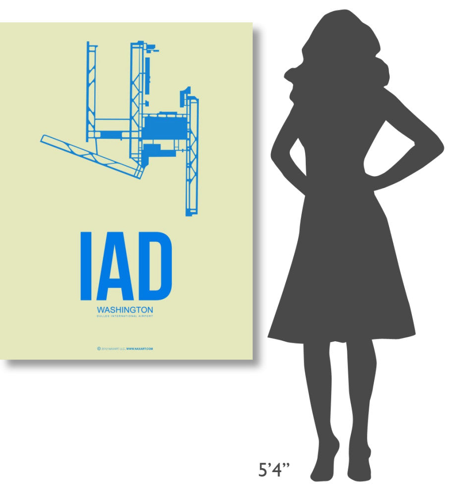 "IAD Washington Poster 1" Fine Art Print
