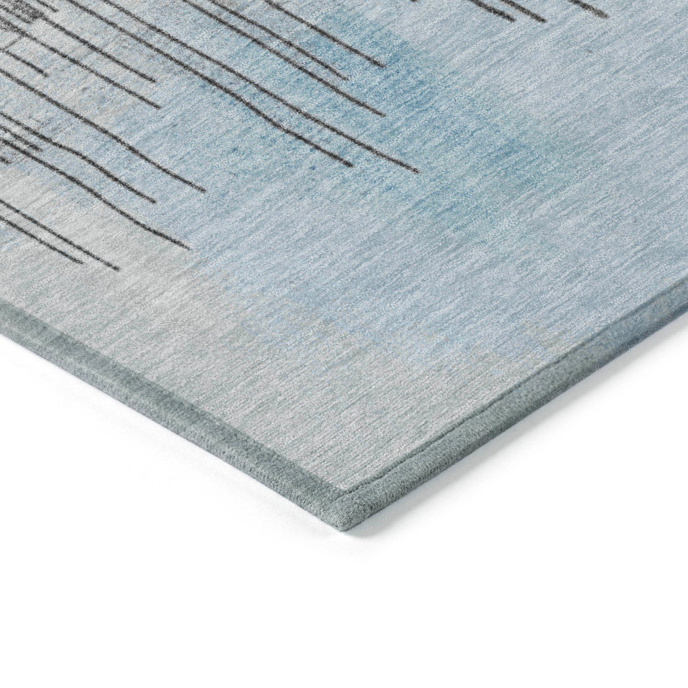 Machine Washable Indoor/Outdoor Chantille ACN1880 Sky 2'3" x 7'6" Runner Rug