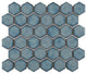 Hudson Due 2" Hex Marine Porcelain Floor and Wall Tile