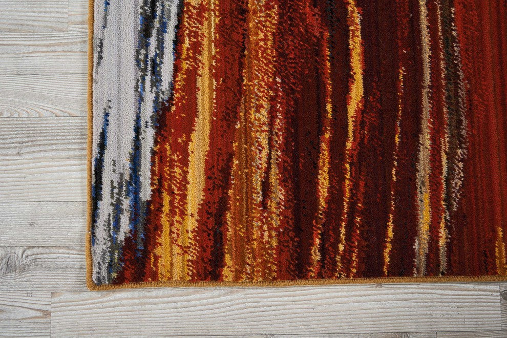 Nourison Chroma 4' x 6' Lava Flow Modern Indoor Area Rug