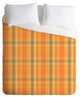 Allyson Johnson Fall Time Plaid Duvet Cover, 88"x88"