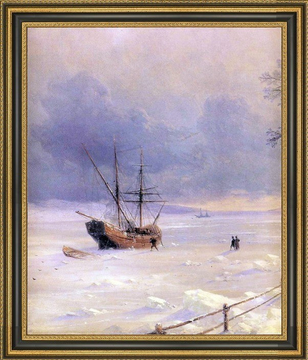 Ivan Constantinovich Aivazovsky Frozen Bosphorus under Snow Print, 16"x20"