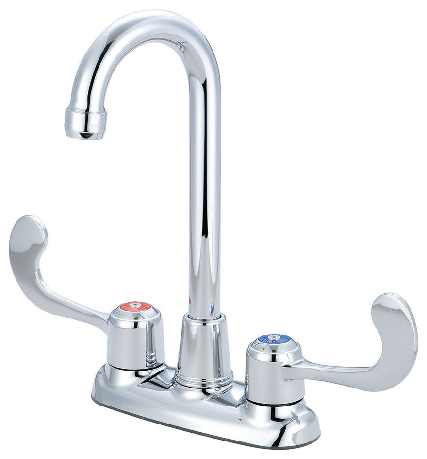 Two Handle Bar Faucet, Polished Chrome