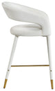 Destiny Counter Stool, Cream, Velvet