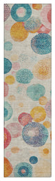Machine Washable Indoor/Outdoor Chantille ACN1896 Beige 2'3" x 7'6" Runner Rug