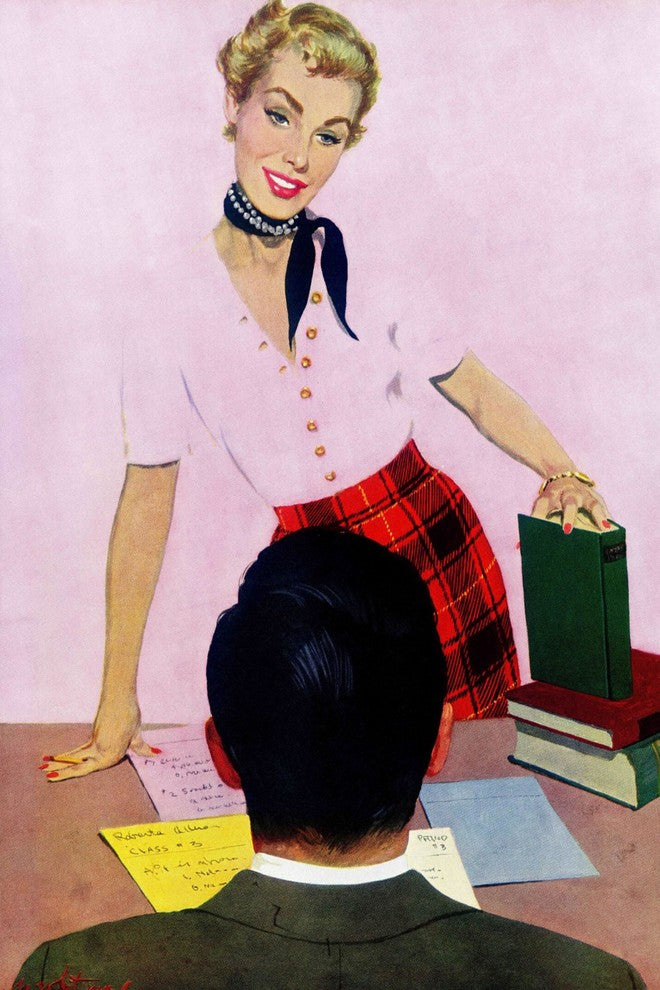 "Coed's Delight" Painting Print on Canvas by Coby Whitmore