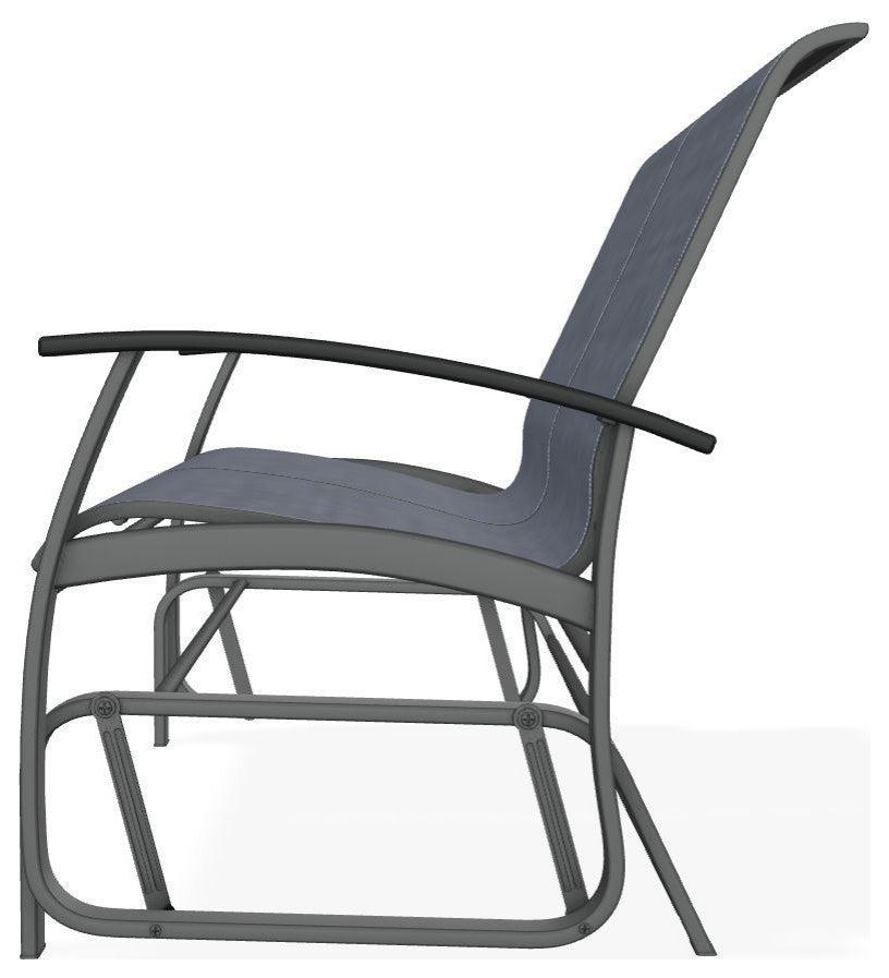 Belle Isle Sling 2-Seat Glider, Augustine Denim/Graphite