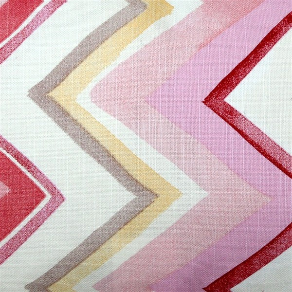 Pillow Decor - Pacifico Stripes Pink Throw Pillow 12X20