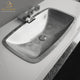Pert Bathroom Sink, Silver Leaf
