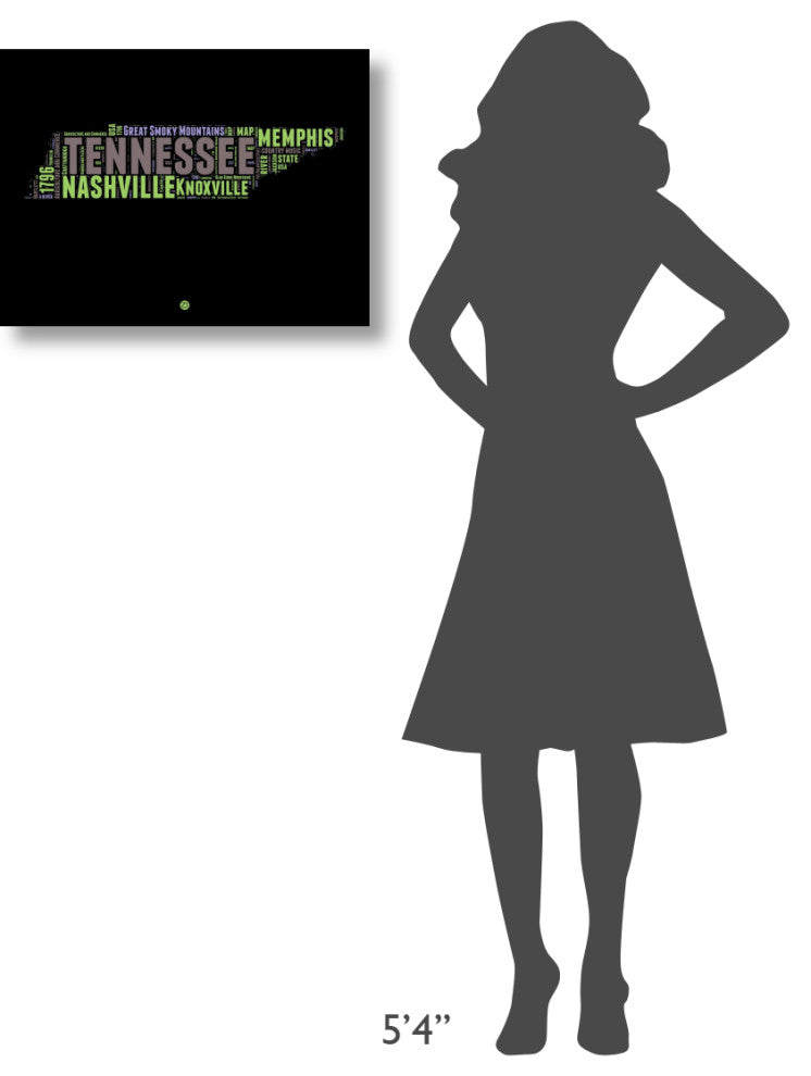 "Tennessee Word Cloud 1" Fine Art Print