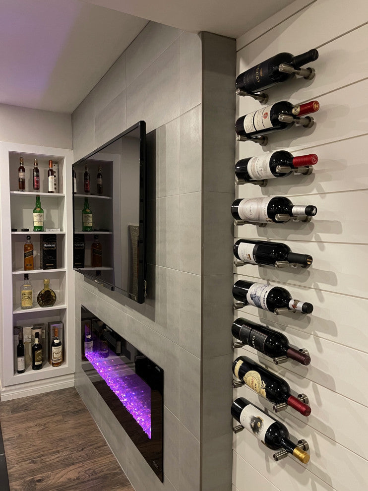 Vino Pins 1 Wall Mounted Wine Rack Peg, Gunmetal, Drywall Mounting