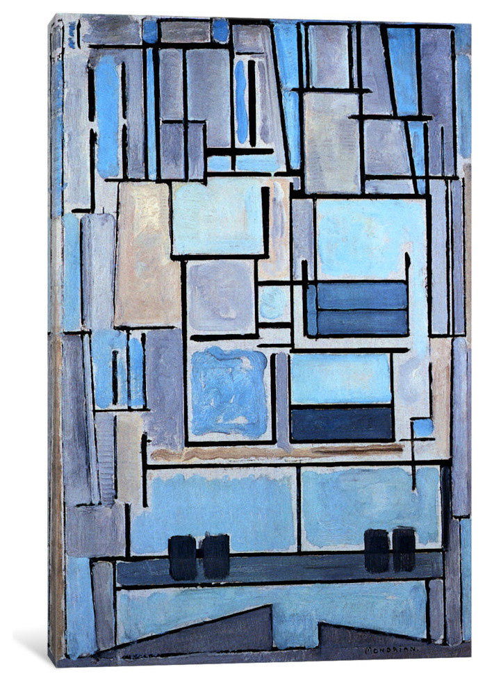 "Composition No. 9, 1914" Wrapped Canvas Art Print, 26x18x1.5