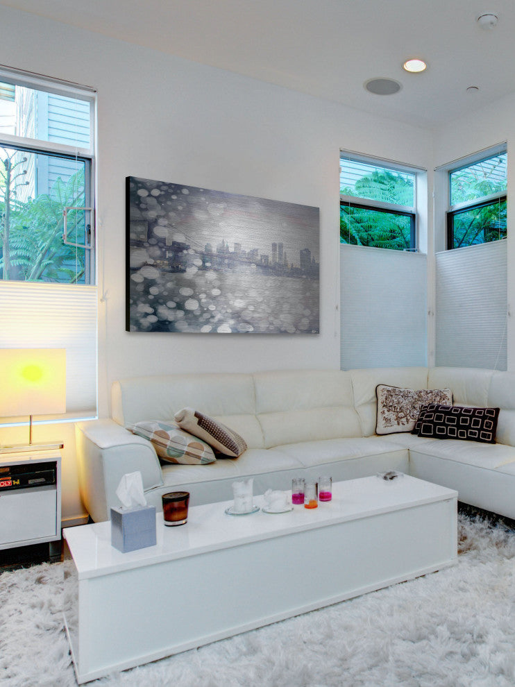 "Down Town" Print on Brushed Aluminum, 60"x40"