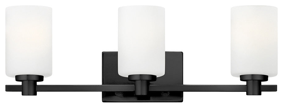 Hinkley Karlie Bathroom Vanity Light, Black, 3 Light